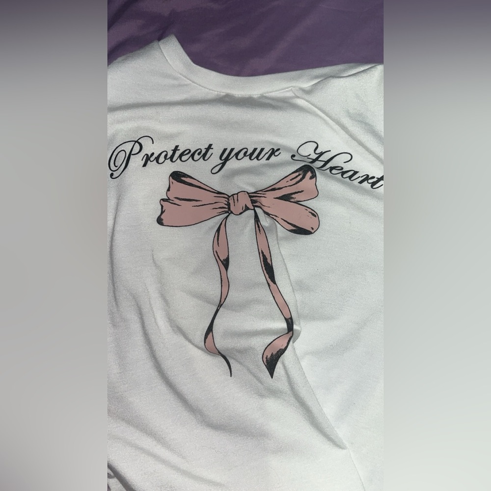 “Protect your heart” cropped ish top.